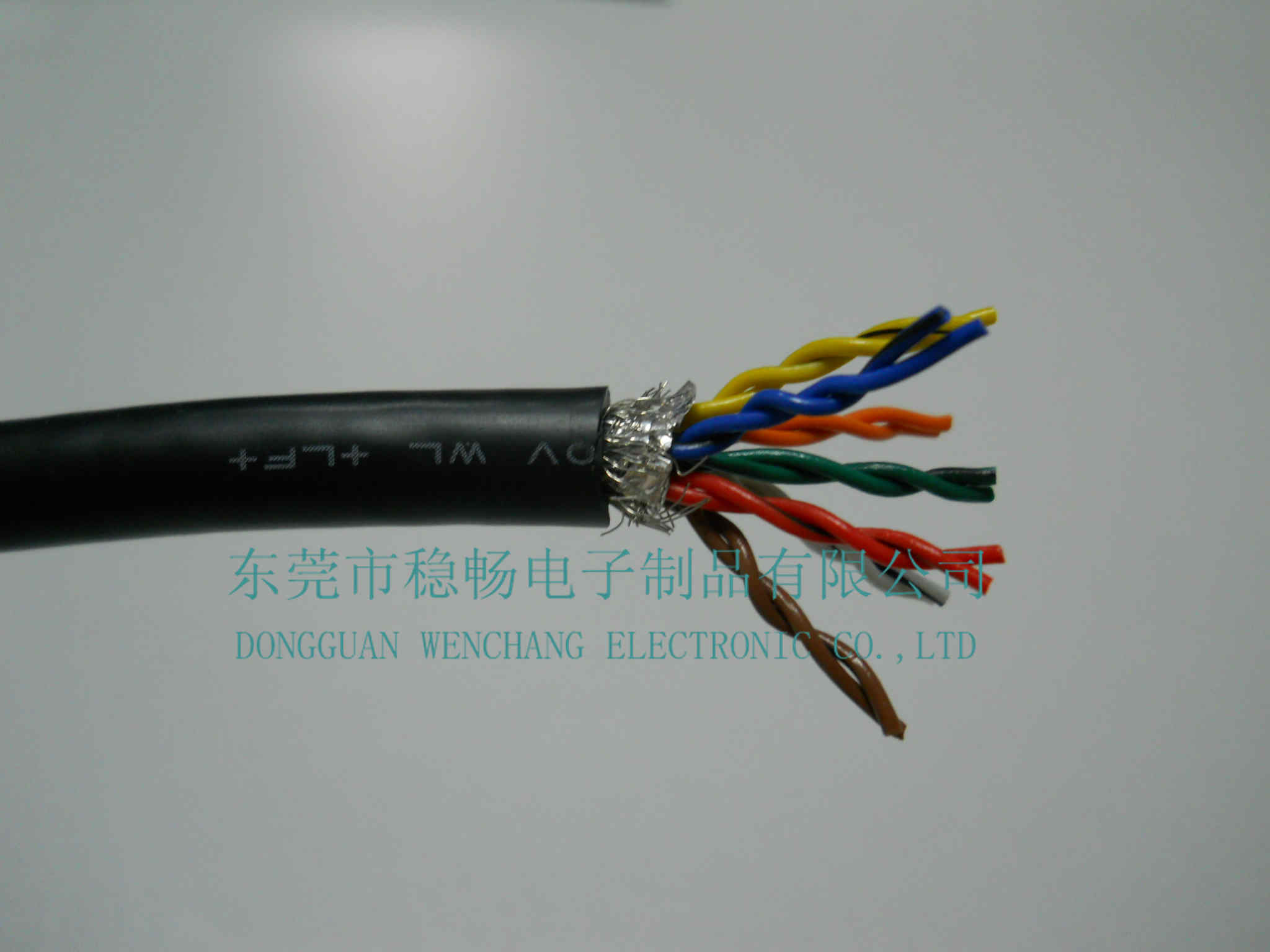 UL21453无卤MPPE-PE多芯编织屏蔽线